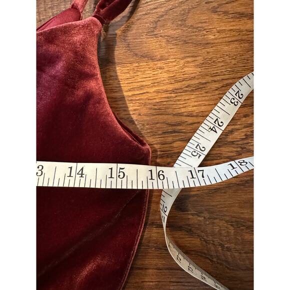 Revelry Women's Skye Velvet Dress Red Size 6 β Elegant Bridesmaid/Formal Gown - Picture 11 of 13